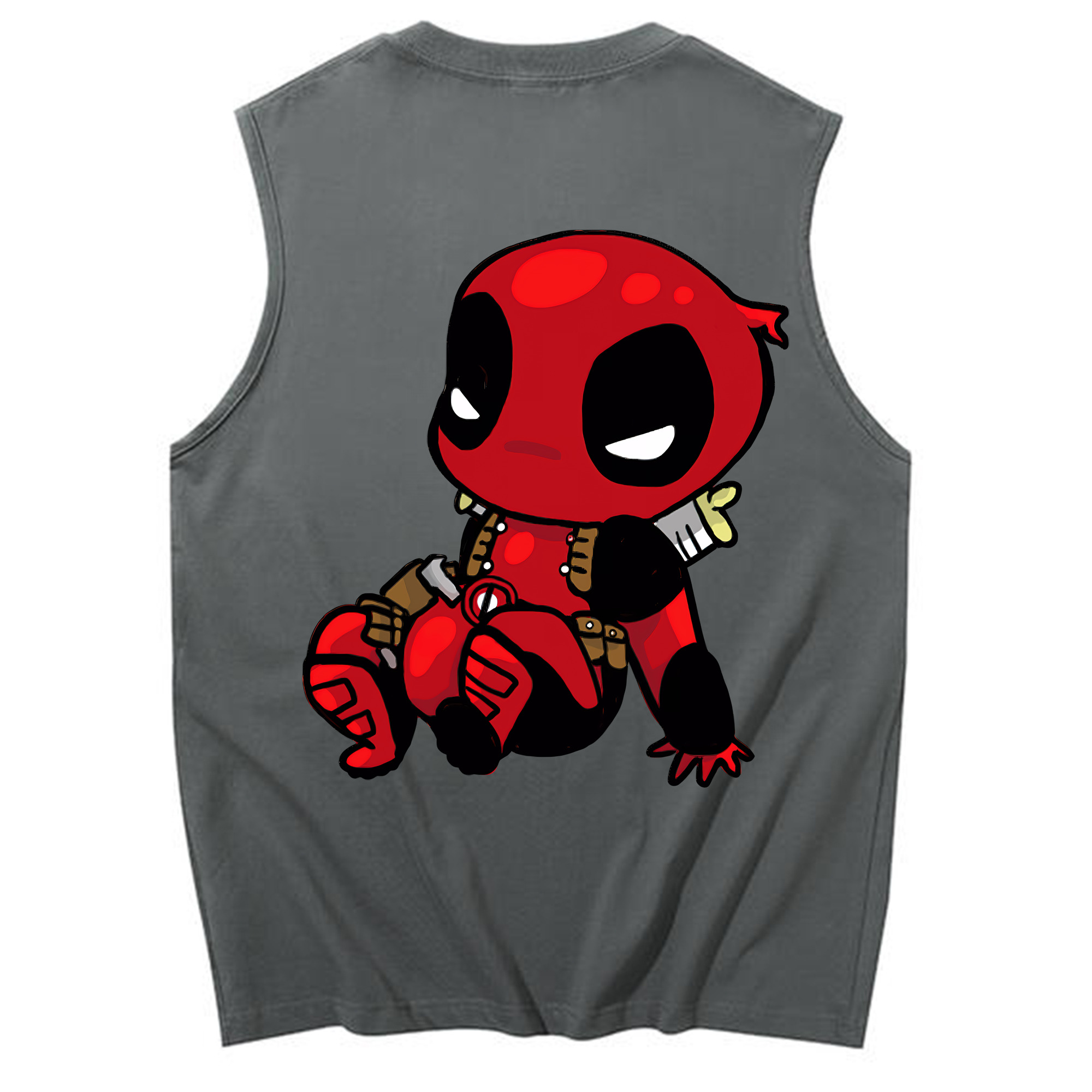 （画像用） Deadpool デッドプール コットン100％タンクトップ（背面プリント）